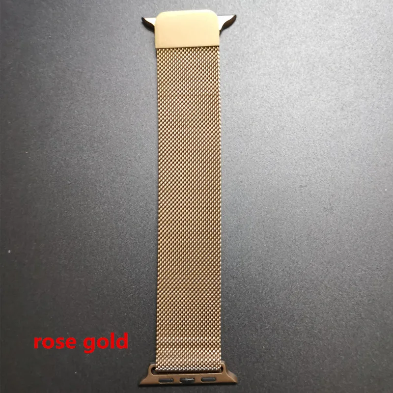 rose gold Универсальный ремешок 38/40, 42/44 для часов 1 поколение/2 поколение/3 поколение/4 поколение/5 поколение/IWO часы - Цвет: rose gold