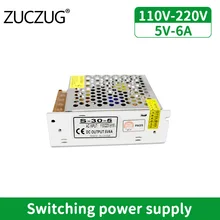 

6A Power Supply SMPS AC-DC 220V Power Supply Source Adapter 30W Switching Power Supply SMPS Led Power Supply for Led Strip 5v