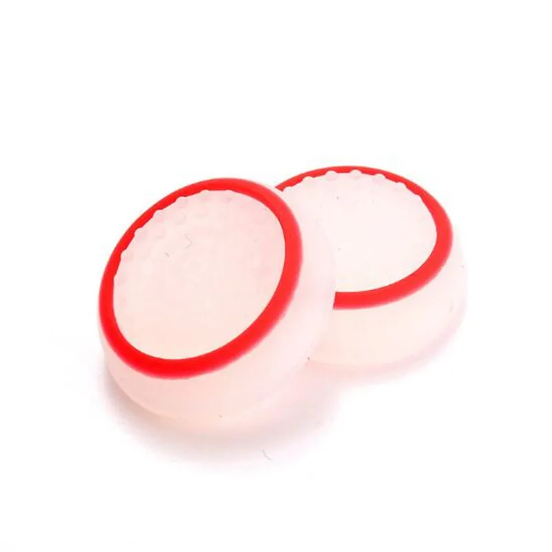 10 шт. противоскользящие колпачки для кнопок управления джойстиком для PS4/PS3/Xbox, кнопки управления геймпадом, защитные колпачки для управления - Цвет: white Red