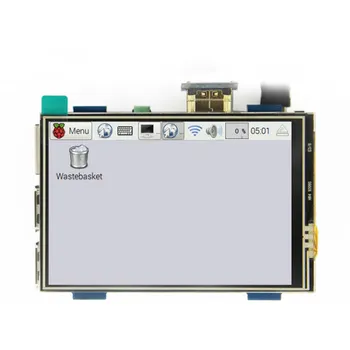

FFYY-3.5 inch LCD HDMI USB Touch Screen Real HD 1920x1080 LCD Display for Raspberri 3 Model B / Orange Pi (Play Game Video)MPI35