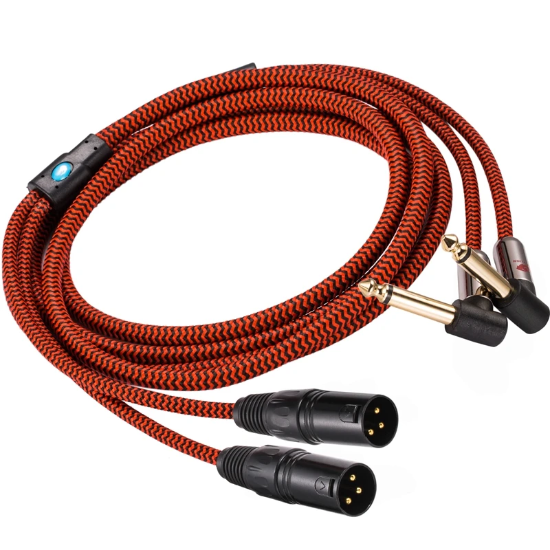 Dual XLR to Dual 1/4\