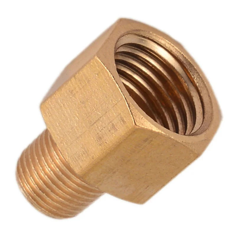 Description Picture 5 of item1/8" Male BSPT To 1/4" Female NPT Adapter Brass BSP-NPT Pipe Fitting Tool For Pressure Gauge Air Gas Fuel Water