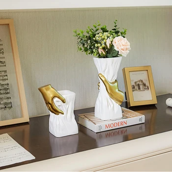 

Nordic Luxury Ceramic Vase Crafts Ornaments Home Office Wine Cabinet Model Room Furnishings Modern Home Decoration Accessories