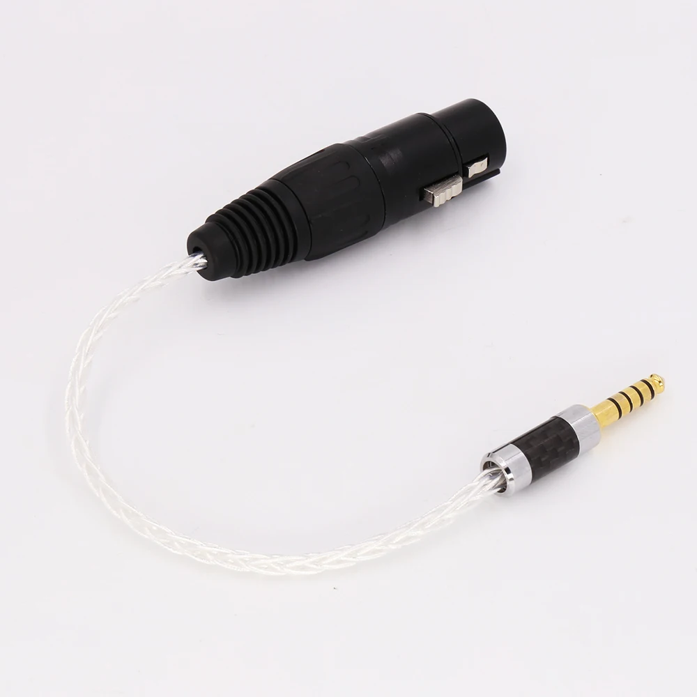 Orange silver plated 40 core headphone cable 26AWG 1 25mm 1meter