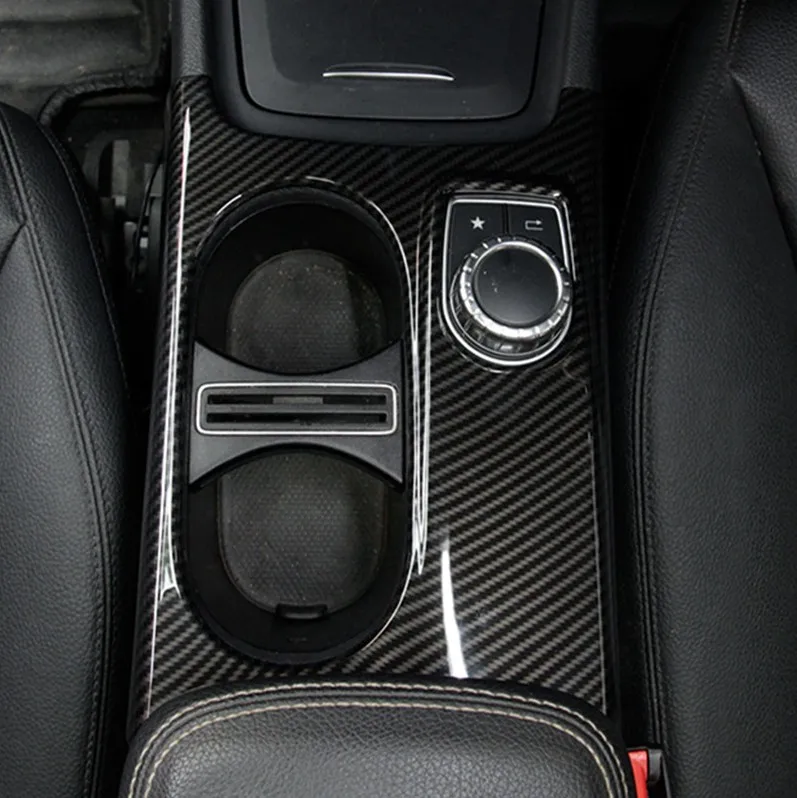 Центральная консоль для Mercedes Benz A GLA CLA Class W176 X156 C117 хромированная/углепластиковая
