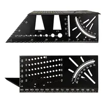 Алюминиевый сплав 3D Mitre угол измерения квадратный 45 90 градусов угол линейка знаки препинания маркировщик обрамление транспортир Деревообработка