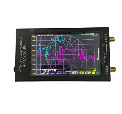 NanoVNA VNA HF VHF UHF Vector Network Antenna Analyzer + 4.3 inch IPS LCD + Metal Case 5000mAh Battery
