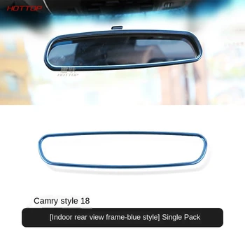 

For Toyota Camry 2018 2019 Car Rearview Mirror Reverse Back Parking Frame Cover Trim Interior Moulding Accessories