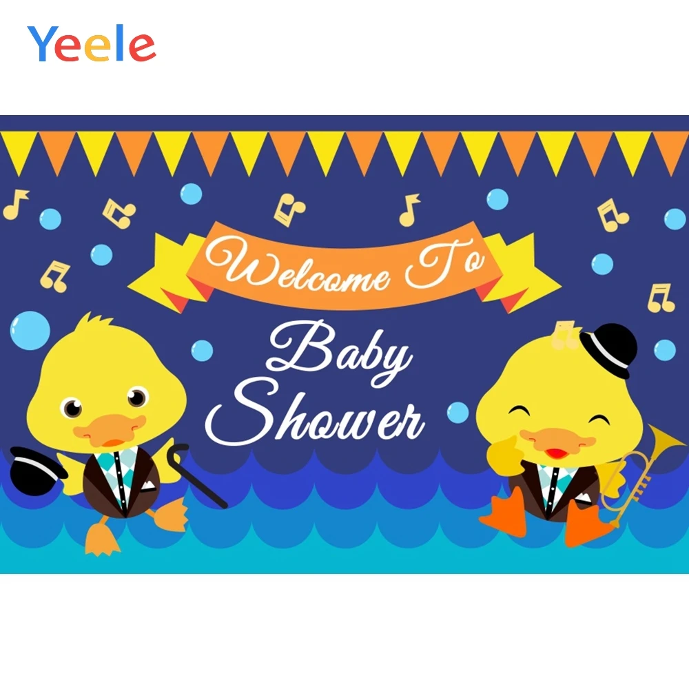 

Yeele Baby Shower Birthday Party Yellow Duck Child Photophy Backgrounds Vinyl Custome Photographic Backdrops For Photo Studio