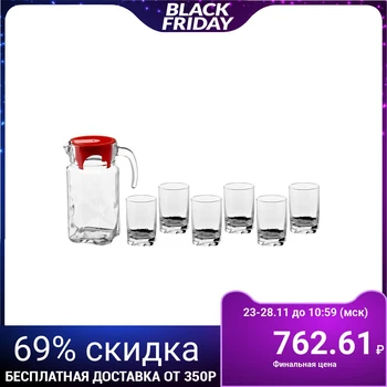 

Drinking set: carafe 1.7 l and 6 glasses Luna