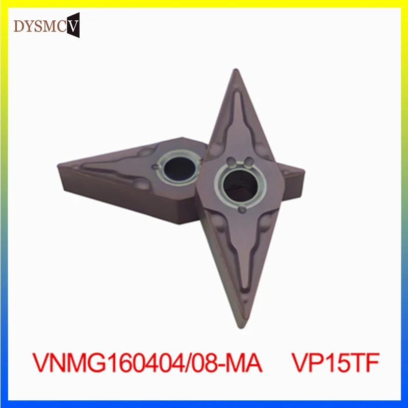 

10pcs Carbide insert VNMG160408 VNMG160404 UE6020/VP15TF/US735 external metal turning tool VNMG 160408 CNC machine turning tool
