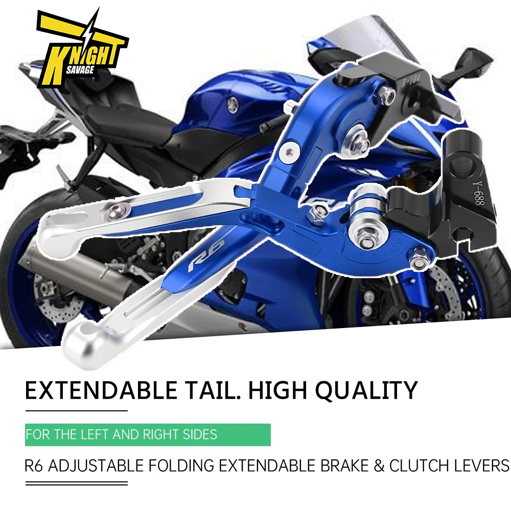 

CNC For YAMAHA YZFR6 Adjustable Folding Extendable Brake & Clutch Levers Hydraulic Motorcycle Accessorie Replacement Handle