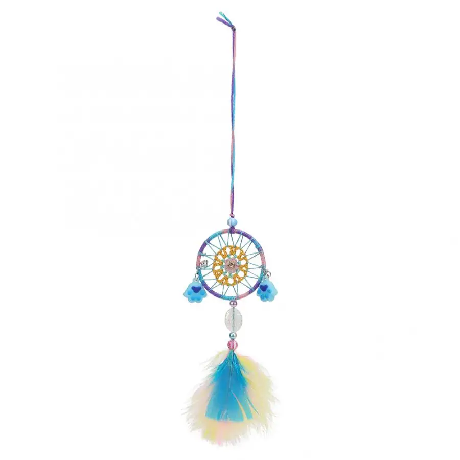 Cute Wind Chime Feather Dream Catcher Wall Car Interior Hanging Ornament Decoration Gift Home Decor