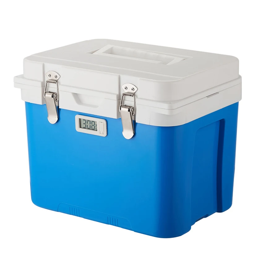 

7L Car Refrigerator with Thermometer Portable Insulin Storage Cooler Refrigerated Box Outdoor Travel Fridge Medicine Ice Box