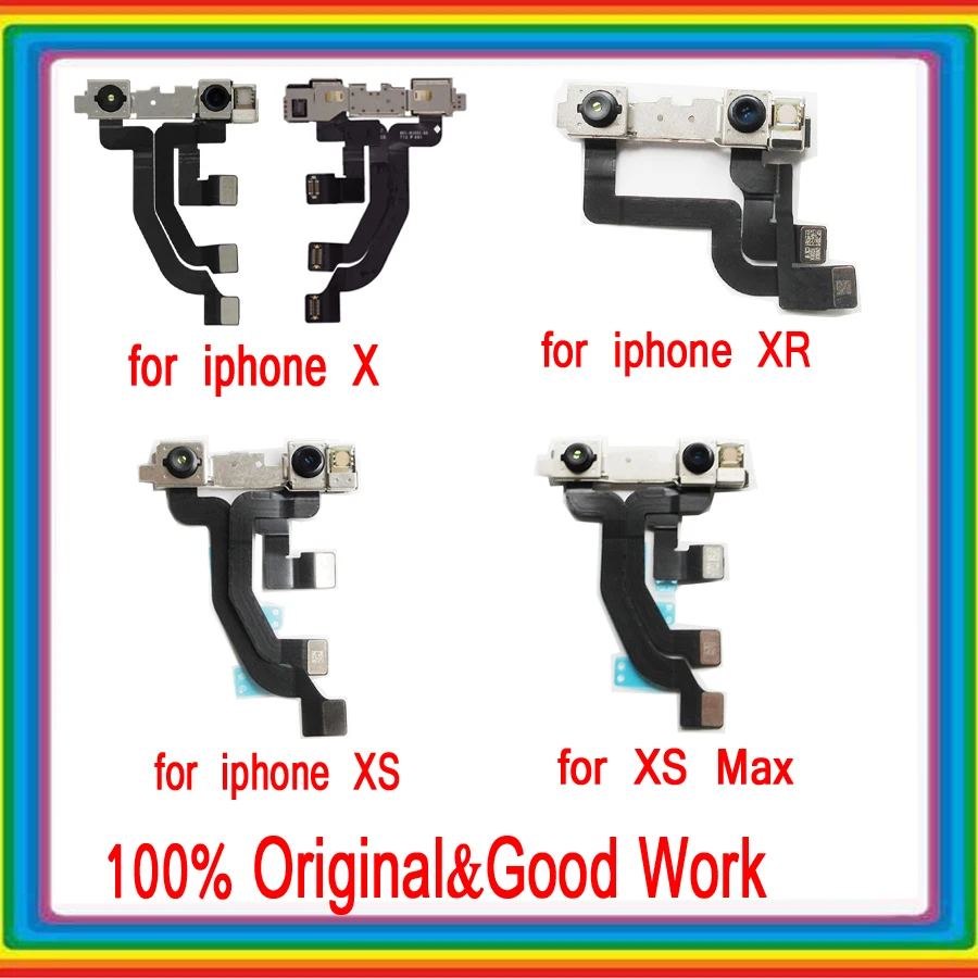 Оригинальная фронтальная камера для iPhone 6 6p 6s 6s p 7 7p 8 8p X XS XR XS-Max фронтальная камера с датчиком приближения гибкий кабель