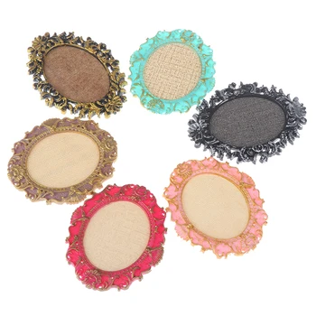 

1PC Oval Retro Rhinestones False Nail Art Plate Tips Practice Display Photo Frame Showing Stand Board Palette Nail Tools New