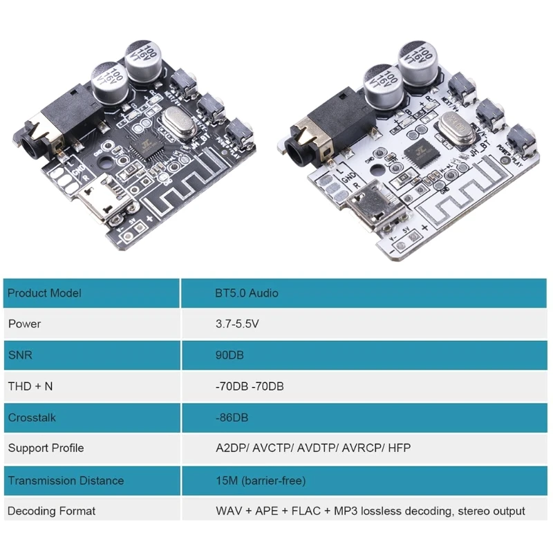 448F Micro Usb Bluetooth-совместимый модуль ресивера для самостоятельной сборки 5 0 плата