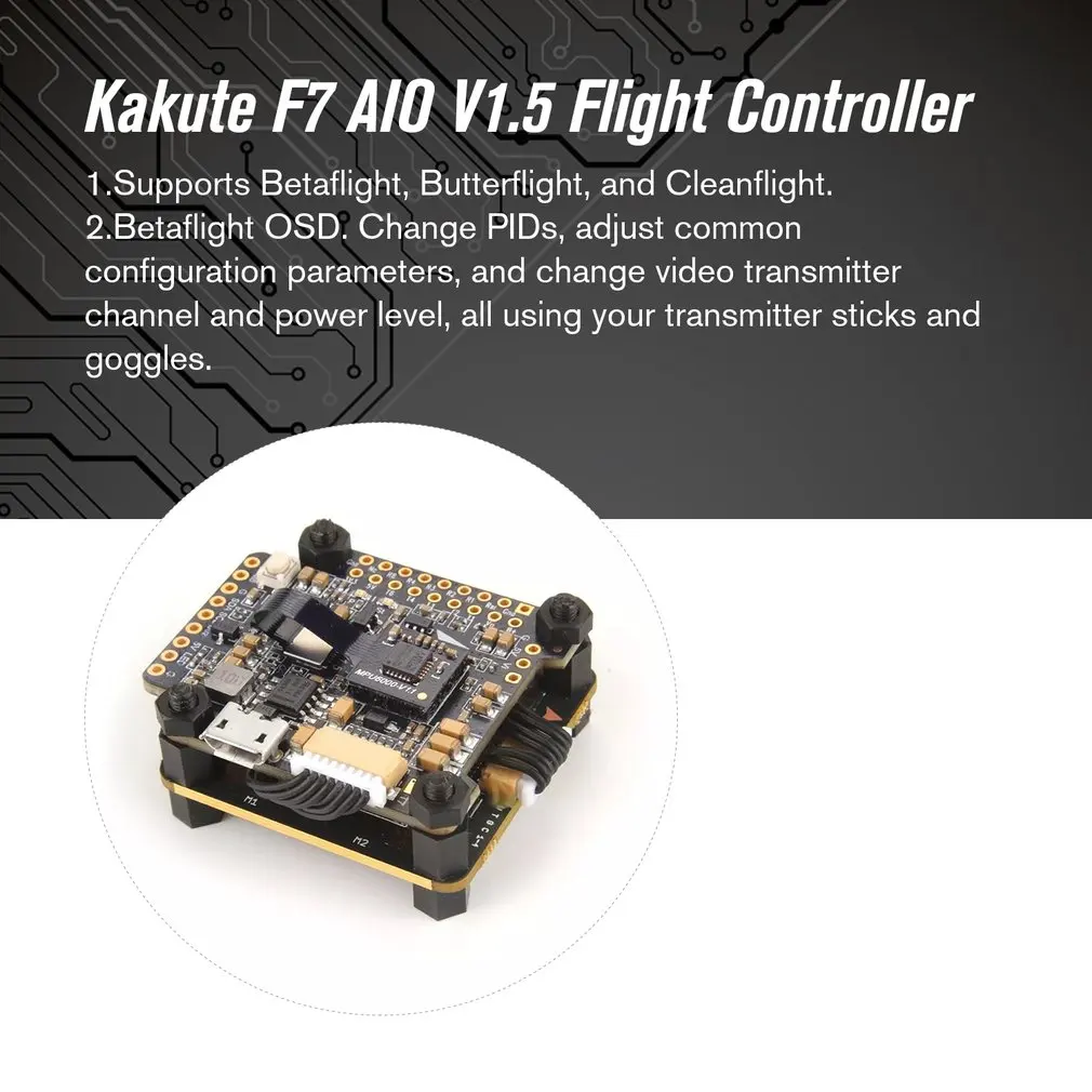 Holybro Kakute F7 V1.5 Контроллер полета+ Tekko32 F3 40A 4 в 1 Blheli 32 3-6S бесщеточный ESC для радиоуправляемого дрона запчасти