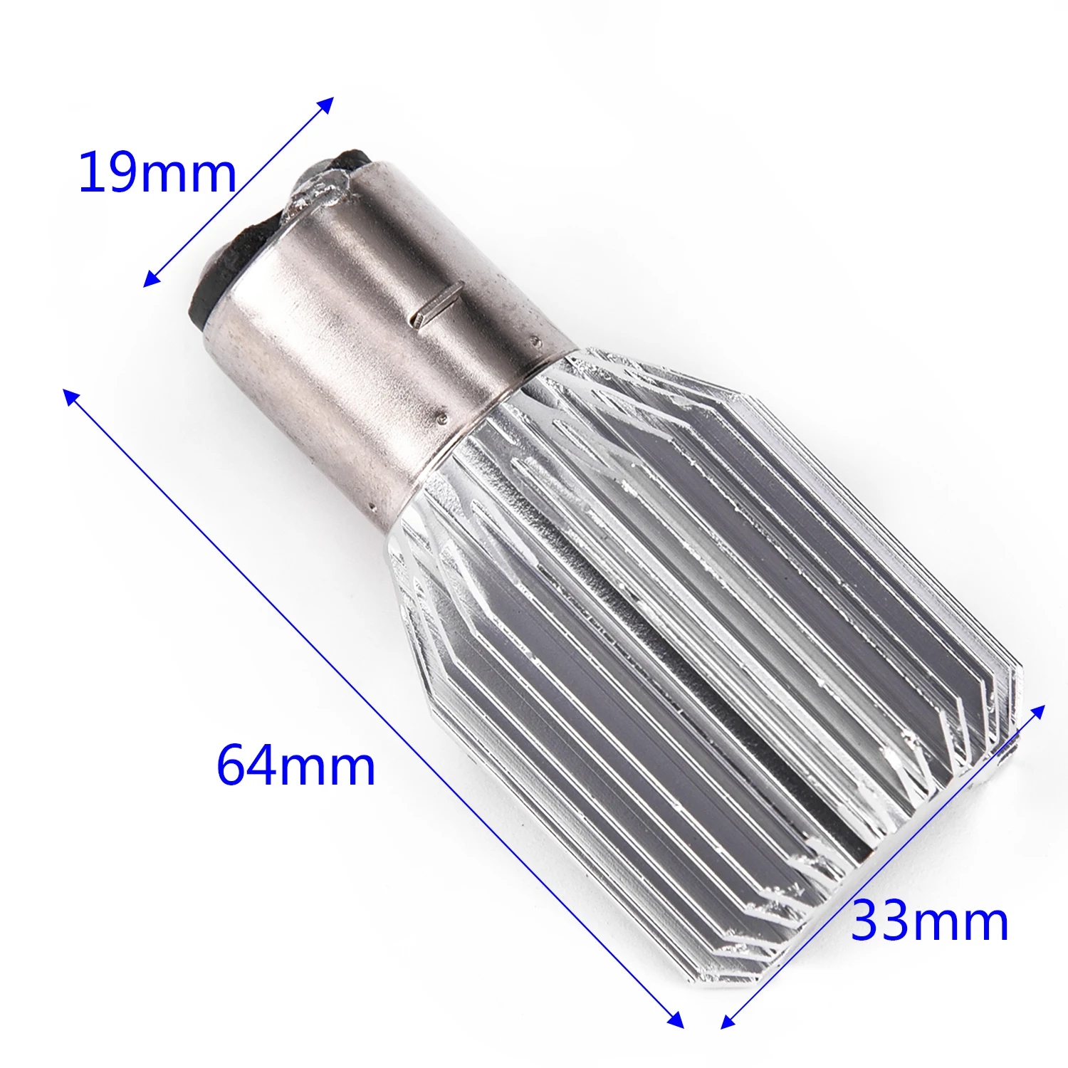 1 шт. H6 BA20D 6~ 80V 12W Белый 6500K светодиодный фонарь для мотоцикла и велосипеда Hi/Lo