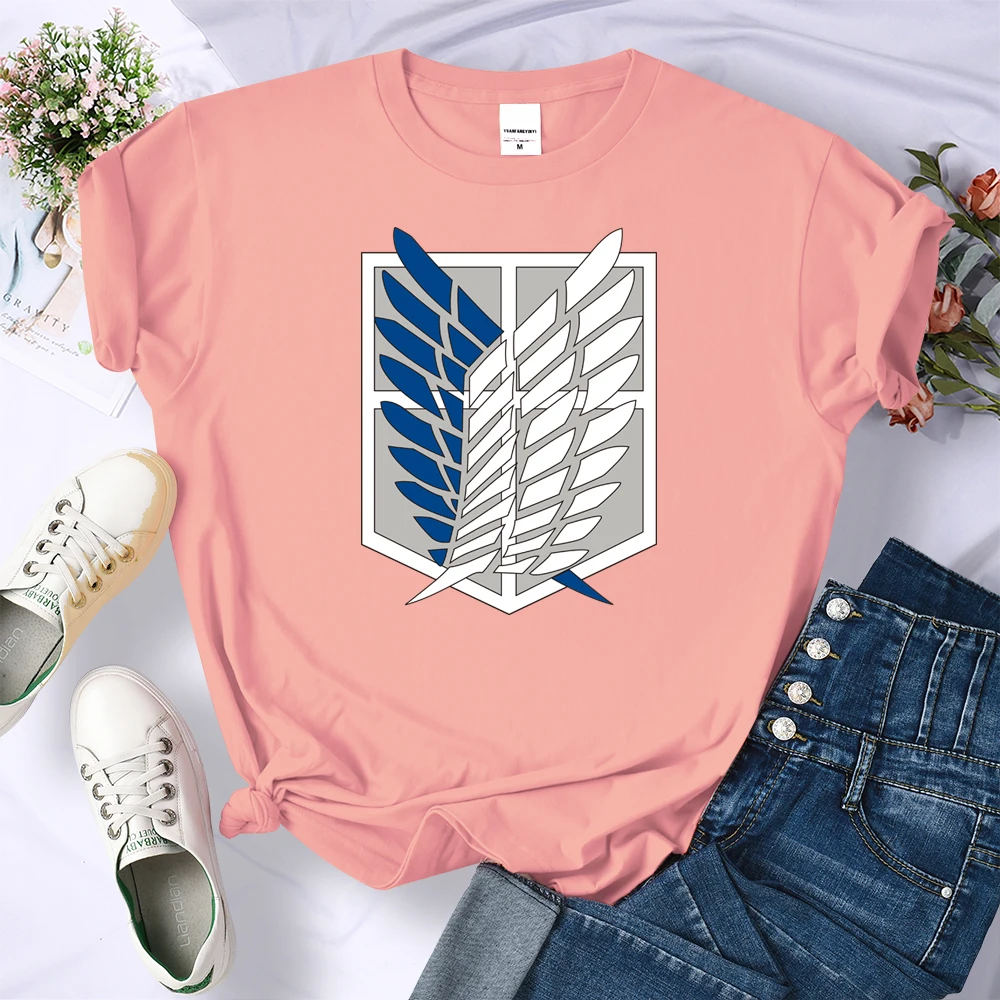 Anime Attack on Titan Comics Printing T-Shirts Female Harajuku Brand Tshirt Summer Crewneck  Clothing Fashion Oversize T-Shirts tees