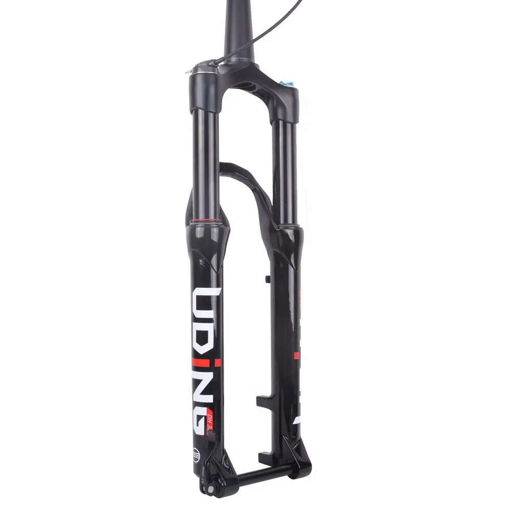

UDING magnesium alloy line control fork mountain bike 26/27.5 inch cone tube rear axle air shock absorber front fork