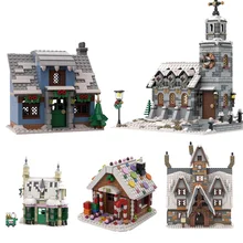 

Moc Architecture Series The Medieval Smithy Building Blocks House Hut Bricks Construct Assembly Particle Toys For Children Gift