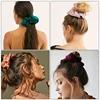 2pcs/1pcs Solid Color Satin Silk Hair Scrunchies Women Elastic Rubber Hair Bands Girls Solid Ponytail Holder Hair Ties Rope Hair ► Photo 2/6