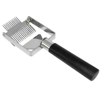 

Stainless Steel Double Needles Beekeeping Tool Uncapping Fork Bee Honey Shovel Outdoor products,Balcony viewing