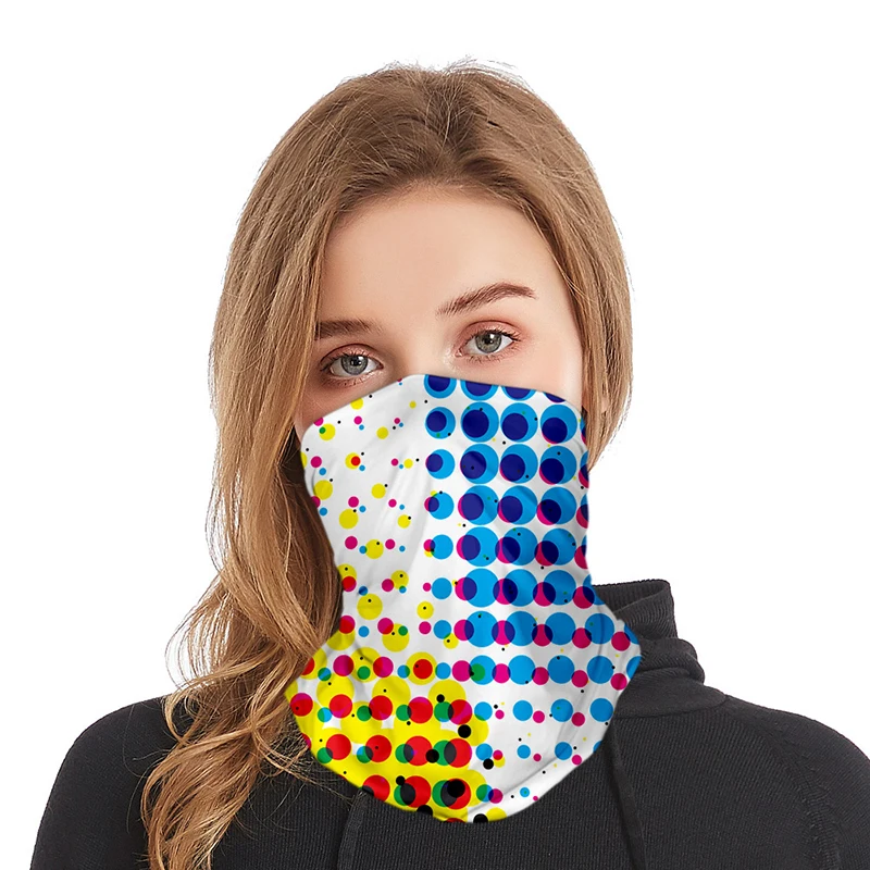 

1pc Dots Element Pop Wind Style 3d Seamless Face Mask Motorbike Headwear Magic Scarf Outdoor Cycling Fishing Ski Hiking Bandanas