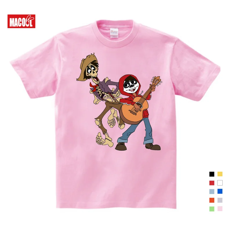 T-shirt4 Свитер; детские толстовки с героями мультфильма «Коко»; детские осенние повседневные топы с длинными рукавами; модная детская одежда для мальчиков - Цвет: T-shirt4