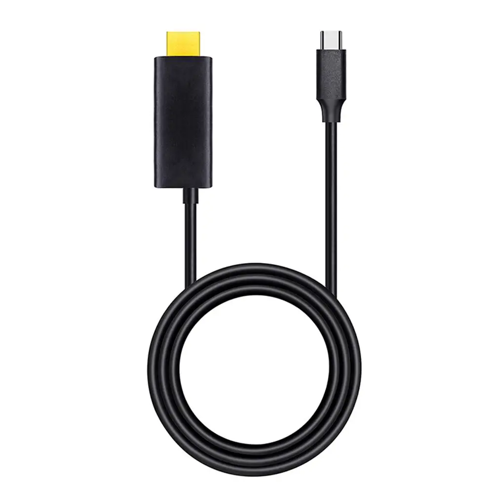 Кабель-адаптер типа C к HDMI разрешение 4K 60HZ поддержка передачи данных Зарядка HD конвертер Plug And Play кабель 2 м USB C к HDMI