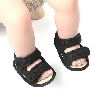 

Fshion Summer Baby Boys Girls Soild Breathable Anti-Slip Sandals Infant Toddler Soft Soled Shoes