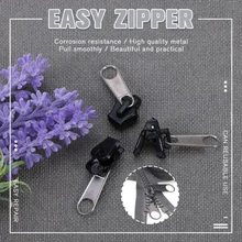 6Pcs/Set Universal Fix Zipper Repair Kit Zipper Pull Replacement For Broken Wearable Sliders Instant Sewing Repair Zipper Puller