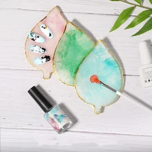 1 шт агат смолы Палитра для дизайна ногтей инструменты для маникюра дизайн ногтей DIY листья для дизайна ногтей Цветовая палитра гель лак для ногтей демонстрационная доска