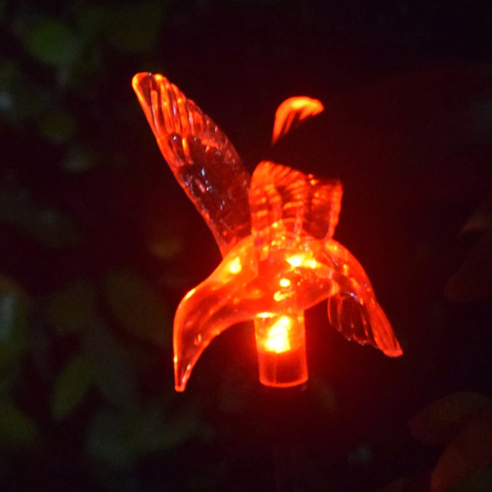 3Pcs Outdoor Garden Yard LED Butterfly Dragonfly Shaped Solar Decor Lawn Lamp