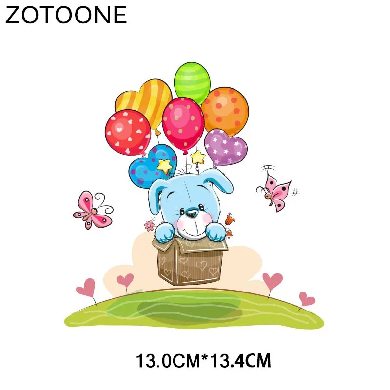 ZT1574 ZOTOONE Мультяшные наклейки с животными для железной передачи одежды DIY аксессуары футболки Платья моющиеся теплопередачи H - Цвет: ZT1574