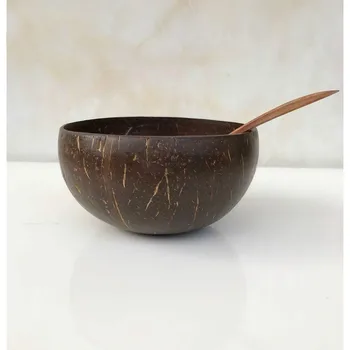 

Tub tableware kitchen large coconut shell bowl old coconut shell bowl tableware rice bowl dessert container fruit salad bowl
