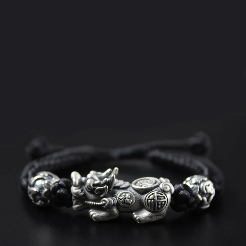 Серебряный Цвет 3D Warrior Force Charms мужской и женский браслет ручной работы PIXIU Brave trips