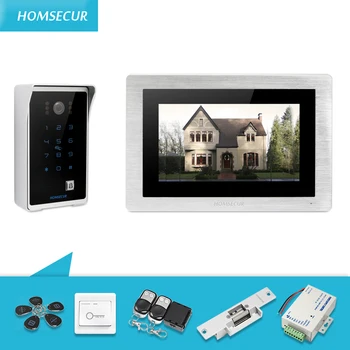 

HOMSECUR AU Delivery 7" Wired Video Door Phone Intercom System+RFID Access for Apartment BC081+BM714-S