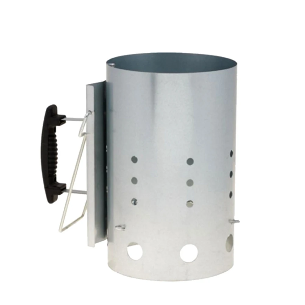 

Charcoal Starter Burning Picnic Rapid Fire Chimney Grill Lighter BBQ Party Thickened Outdoor Heat Resistant Home Metal Portable