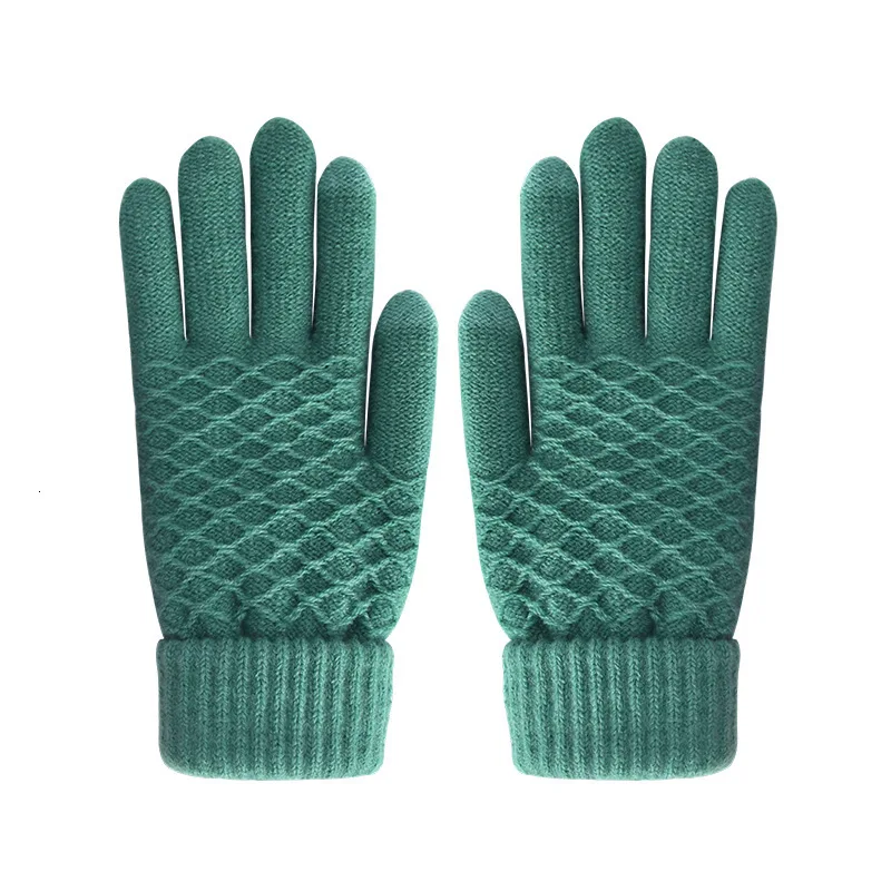 Перчатки зимние Guantes Invierno Mujer плюс толстые теплые Neri бархатные пять пальцев Сенсорный экран Eldiven Modis Gants Femme варежки