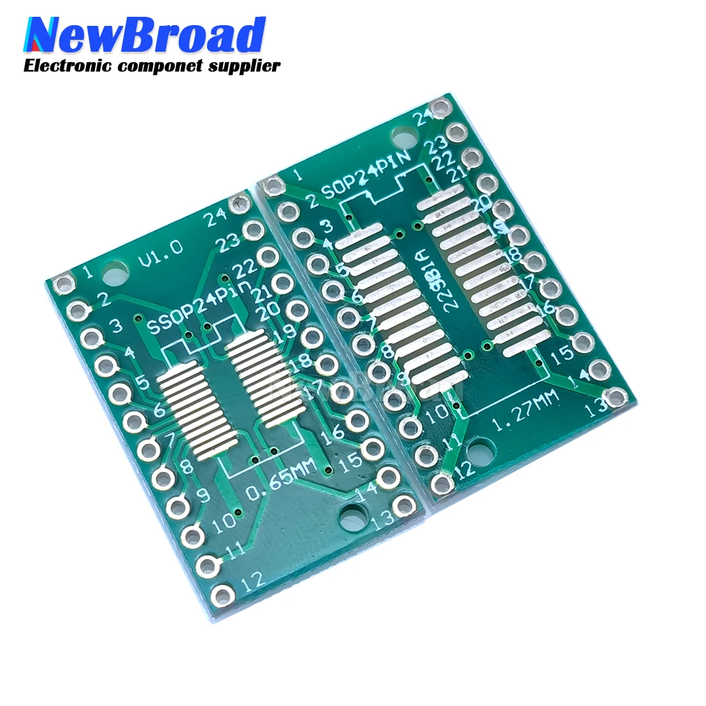 10 шт. SOP24 SSOP24 TSSOP24 к DIP24 печатная плата SMD для DIP 0 65 мм/1 27 мм до 2 54 Pin шаг