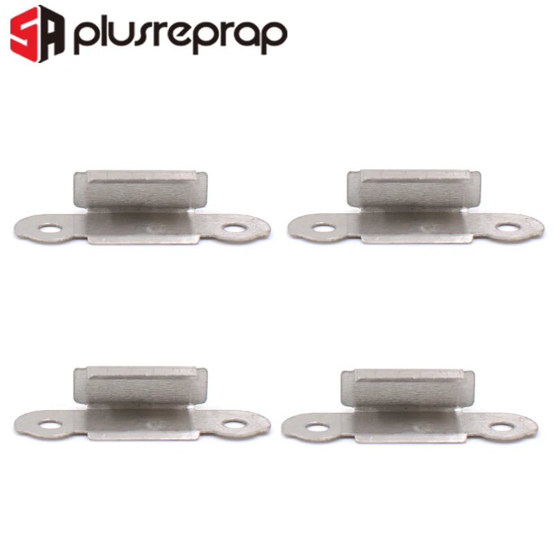 4PCS Stainless Steel Heated Bed Clip Clamp for 3D Printer Build Platform Glass Retainer 4pcs 3d printer parts glass hotbed platform clamp stainless steel heated bed um2 um3 um2 build plate clip ender 3
