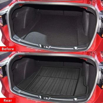 

Car Cargo Liner Boot Tray Front Rear Trunk Cover Matt Mat Floor Carpet Mud Non-slip Anti Dust Waterproof For Tesla Model 3