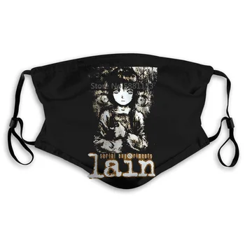 

New Popular Serial Experiments Lain Anime Men's Black New Men Mouth Mask Women's kid PM2.5