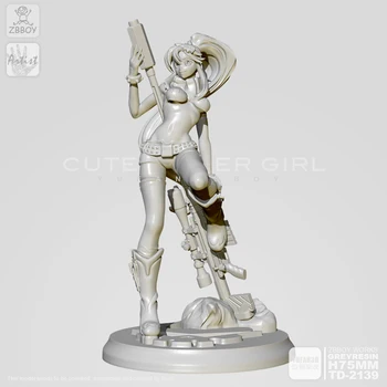 

1/24 Resin Figure Kits Snipe Girl Model (75mm) Self-assembled TD-2139