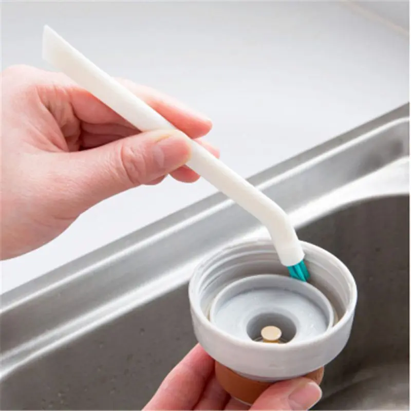 YAS 2pcs/set Cleaning Narrow Brush Long Handle Portable Baby Milk Bottle Cleaning Brushes Household
