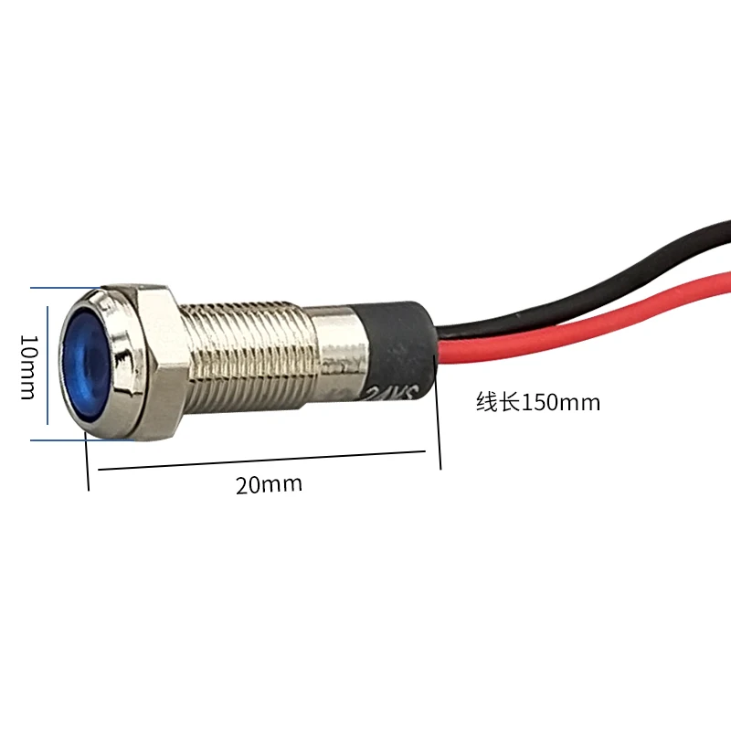 รูปสินค้า ตัวบ่งชี้โลหะ LED กันน้ำ หลายสี ใช้งานได้หลากหลายโวลต์