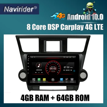 

Built in 4G Lte car Intelligent navigation tape recorder 10 android car gps radio multimedia player for toyota Highlander 2013
