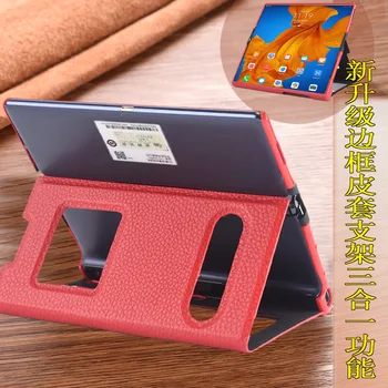 

Genuine Leather Case For Huawei Mate Xs X Matex Matexs Folding Screen Anti-drop Protective Cover Front And Rear Window Bracket